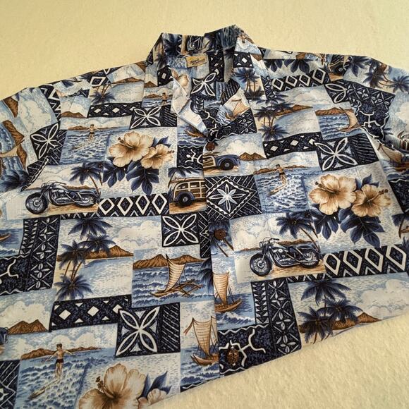 Royal Creations Mens Hawaiian XL Short Sleeve Shirt Made in Hawaii Tropical - Picture 6 of 7